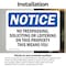 Signmission No Trespassing Soliciting Or Loitering OSHA Notice Sign, Vinyl Decal, 10in W x 7in L, 2PK OS-2PACK-NS-D-710-L-15015 - alternate 2